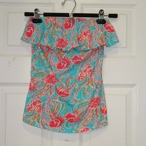 Lilly Pulitzer Jellies Be Jammin Ruffle Tube Top